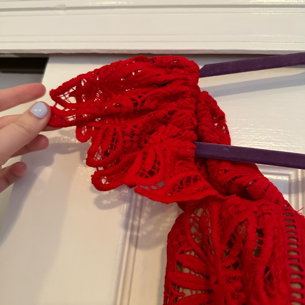 Red Lace Dress - Picture 4 of 12